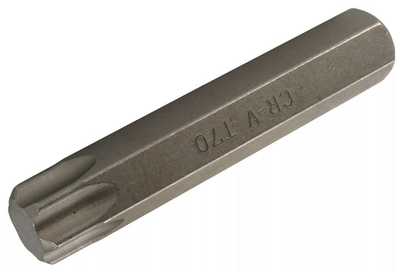 Bit | Längd 80 mm | Yttre sexkant 14 mm | T-Profil (för Torx) T70. BGS 4581