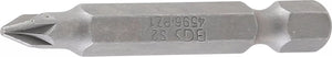 Bit | Längd 50 mm | Yttre sexkant 6,3 mm (1/4") | Krysspår PZ1. BGS 4596