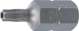 Bit | Längd 30 mm | Yttre sexkant 10 mm (3/8") | T-Profil (för Torx) med borrning T25. BGS 4625