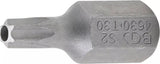 Bit | Längd 30 mm | Yttre sexkant 10 mm (3/8") | T-Profil (för Torx) med borrning T30. BGS 4630