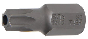 Bit | Längd 30 mm | Yttre sexkant 10 mm (3/8") | T-Profil (för Torx) med borrning T45. BGS 4645