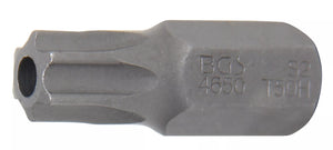 Bit | Längd 30 mm | Yttre sexkant 10 mm (3/8") | T-Profil (för Torx) med borrning T50. BGS 4650