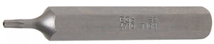 Bit | Längd 75 mm | Yttre sexkant 10 mm (3/8") | T-Profil (för Torx) med borrning T10. BGS 4710