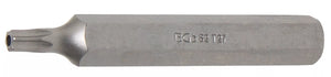 Bit | Längd 75 mm | Yttre sexkant 10 mm (3/8") | T-Profil (för Torx) med borrning T27. BGS 4727