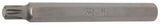 Bit | Längd 100 mm | Yttre sexkant 10 mm (3/8") | Kil-profil (för RIBE) M8. BGS 4773