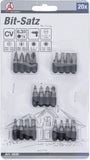 Bit-sats | Yttre sexkant 6,3 mm (1/4") | 20 delar. BGS Diy 4830