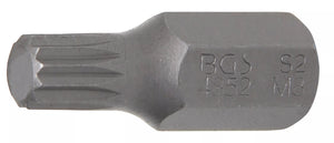 Bit | Längd 30 mm | Yttre sexkant 10 mm (3/8") | Inre mångtandad (för XZN) M8. BGS 4852