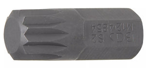 Bit | Längd 30 mm | Yttre sexkant 10 mm (3/8") | Inre mångtandad (för XZN) M12. BGS 4854