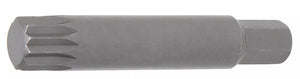Bit | Längd 75 mm | Yttre sexkant 10 mm (3/8") | Inre mångtandad (för XZN) M14. BGS 4864
