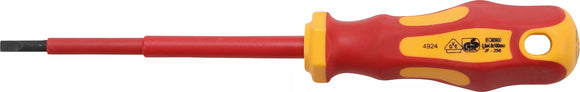 VDE-Skruvmejsel | Spår 4 mm | Klinglängd 100 mm. BGS 4924