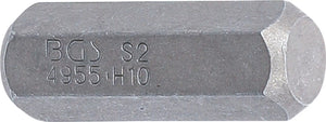 Bit | Längd 30 mm | Yttre sexkant 10 mm (3/8") | Inre sexkant 10 mm. BGS 4955