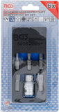 Skruvmejsel-Bit-sats | Yttre sexkant 10 mm (3/8") | Inre mångtandad (för XZN) | 6 delar. BGS 5006