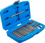 Bit-sats | Yttre sexkant 10 mm (3/8") | Kil-profil (för Ribe) | 22 delar. BGS 5013