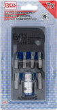Skruvmejsel-Bit-sats | Yttre sexkant 10 mm (3/8") | T-Profil (för Torx) | 7 delar. BGS 5016