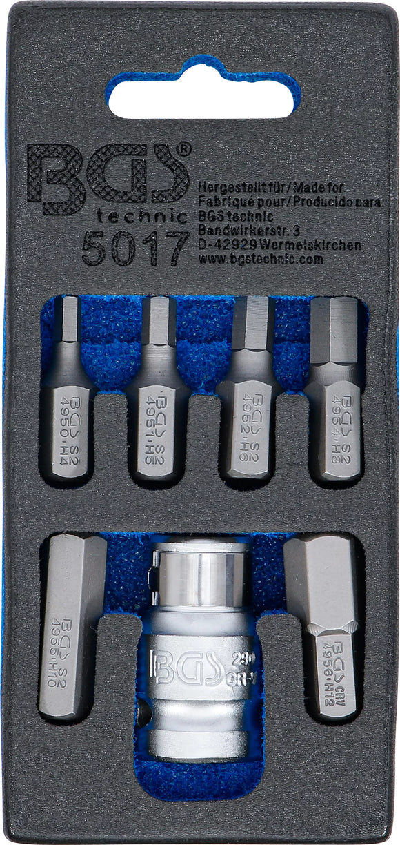 Skruvmejsel-Bit-sats | Yttre sexkant 10 mm (3/8