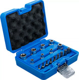 Bit- och Hylsnyckel-sats | E-Profil / T-Profil (för Torx) | 17 delar. BGS 5023