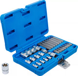 Bit- och Hylsnyckel-sats | E-Profil / T-Profil (för Torx) | 30 delar. BGS 5025