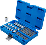 Bit- och Hylsnyckel-sats | E-Profil / T-Profil (för Torx) | 30 delar. BGS 5025