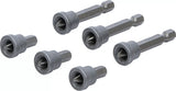 Bit-sats med djupstopp | För gipsplattor | Yttre sexkant 6,3 mm (1/4") | Krysspår PH2 | 6 delar. BGS Diy 50406