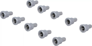Bit-sats med djupstopp | För gipsplattor | Yttre sexkant 6,3 mm (1/4") | Krysspår PH2 | 10 delar. BGS Diy 50408