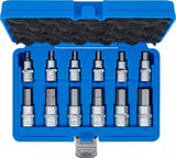 Bit-Insats-sats | 12,5 mm (1/2") | Inre sexkant 5 - 22 mm | 12 delar. BGS 5052