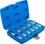 Bit-Insats-sats | 12,5 mm (1/2") | Inre sexkant 7/32" - 13/16" | Tumsstorlekar | 12 delar. BGS 5053