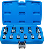 Bit-Insats-sats | 12,5 mm (1/2") | Inre sexkant 7/32" - 13/16" | Tumsstorlekar | 12 delar. BGS 5053