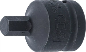 Kraft-Bit-Insats | Längd 55 mm | 20 mm (3/4") | Inre sexkant 12 mm. BGS 5054-12