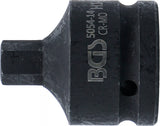 Kraft-Bit-Insats | Längd 55 mm | 20 mm (3/4") | Inre sexkant 14 mm. BGS 5054-14
