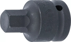 Kraft-Bit-Insats | Längd 55 mm | 20 mm (3/4") | Inre sexkant 17 mm. BGS 5054-17