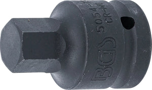 Kraft-Bit-Insats | Längd 55 mm | 20 mm (3/4") | Inre sexkant 19 mm. BGS 5054-19