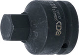 Kraft-Bit-Insats | Längd 55 mm | 20 mm (3/4") | Inre sexkant 21 mm. BGS 5054-21