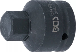 Kraft-Bit-Insats | Längd 55 mm | 20 mm (3/4") | Inre sexkant 22 mm. BGS 5054-22