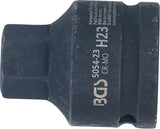 Kraft-Bit-Insats | Längd 55 mm | 20 mm (3/4") | Inre sexkant 23 mm. BGS 5054-23