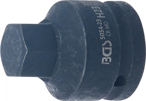 Kraft-Bit-Insats | Längd 55 mm | 20 mm (3/4") | Inre sexkant 23 mm. BGS 5054-23