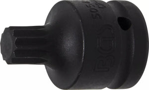Kraft-Bit-Insats | Längd 55 mm | 20 mm (3/4") | Inre mångtandad (för XZN) M16. BGS 5054-M16