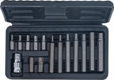 Bit-sats | Yttre sexkant 10 mm (3/8") | Inre sexkant | 15 delar. BGS Diy 5070