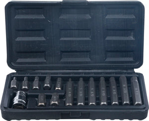 Bit-sats | Yttre sexkant 10 mm (3/8") | Inre sexkant | 15 delar. BGS Diy 5070