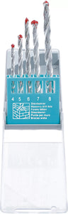 Stenborr-sats | 4 - 8 mm | 5 delar. BGS Diy 50805