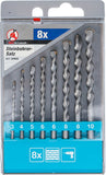 Stenborr-sats | 3 - 10 mm | 8 delar. BGS Diy 50806