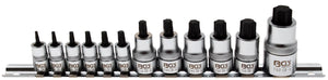 Bit-Insats-sats | extra kort | T-Profil (för Torx) T8 - T60 | 12 delar. BGS 5098