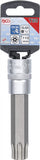 Bit-Insats | Längd 110 mm | 12,5 mm (1/2") | T-Profil (för Torx) med borrning T80. BGS 5103-TB80
