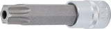 Bit-Insats | Längd 110 mm | 12,5 mm (1/2") | T-Profil (för Torx) med borrning T90. BGS 5103-TB90