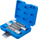 Bit-Insats-sats | 12,5 mm (1/2") | T-Profil (för Torx) med borrning | 4 delar. BGS 5103