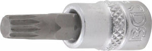 Bit-Insats | 6,3 mm (1/4") | Inre mångtandad (för XZN) M6. BGS 5105-M6