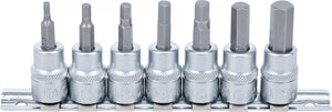 Bit-Insats-sats | 10 mm (3/8") | Inre sexkant 3 - 10 mm | 7 delar. BGS 5107