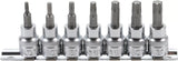 Bit-Insats-sats | 10 mm (3/8") | T-Profil (för Torx) T15 - T50 | 7 delar. BGS 5108