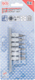 Bit-Insats-sats | 6,3 mm (1/4") | Inre sexkant 1,5 - 6 mm | 6 delar. BGS 5151