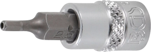 Bit-Insats | inre fyrkant 6,3 mm (1/4") | Inre sexkant med 2,5 mm. BGS 5156-2-5