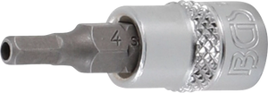Bit-Insats | inre fyrkant 6,3 mm (1/4") | Inre sexkant med 4 mm. BGS 5156-4